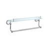 JD-AB7417 Glass And Chrome Bathroom Shelf