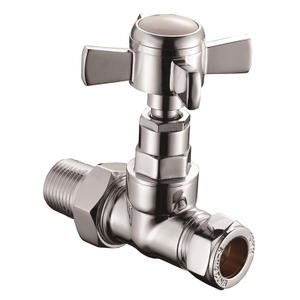 JD-AV304 Wall Mounted One Way Chrome Brass Angle Valve 