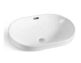 JD-13503 Bathroom Vessel Sink Modern Oval Shape Ceramic Basin Bathroom Sinks