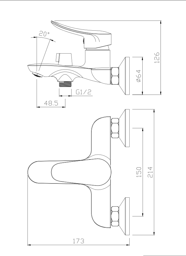 DAHLIA Series Shower Tap Set Faucet