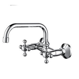 CACTUS Series Double Handle Wall-mounted Sink Mixer