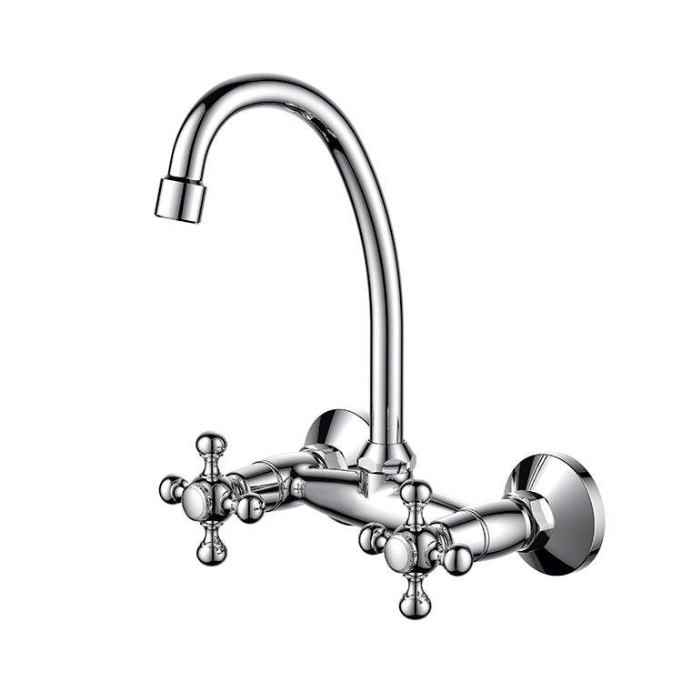 CACTUS Series Wall-mounted Double Handle Sink Mixer