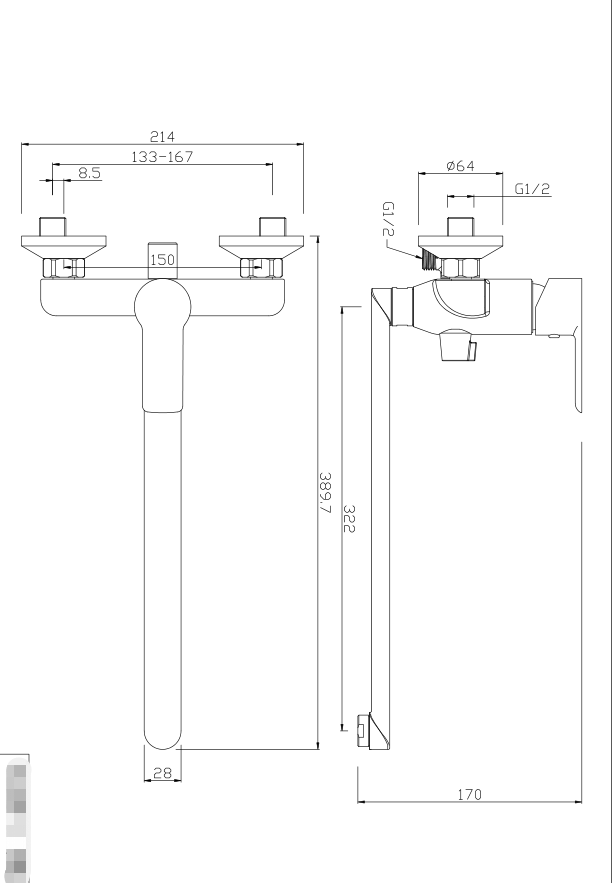 MARIGOLD Series Best Bathroom Mixer Taps Faucet