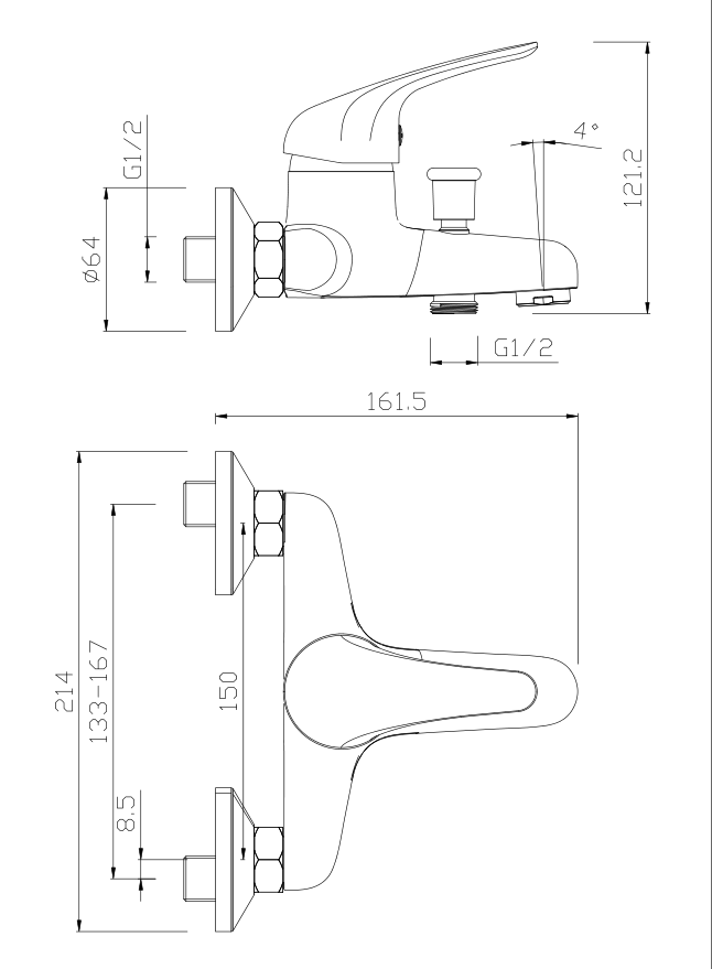 LILY Series Tub Faucet for Bathroom Use