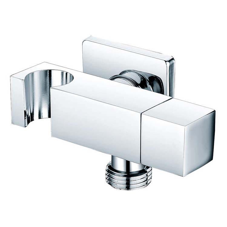 JD-JF3007 Square Brass Bathroom Auto Angel Water Toilet Stop with Shower Bracket