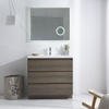 JD-MDG1806-900 Corner Basin Vanity Unit Small White Bathroom Cabinet