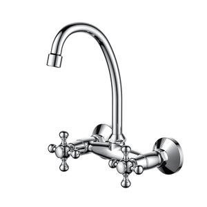 CACTUS Series Wall-mounted Double Handle Sink Mixer