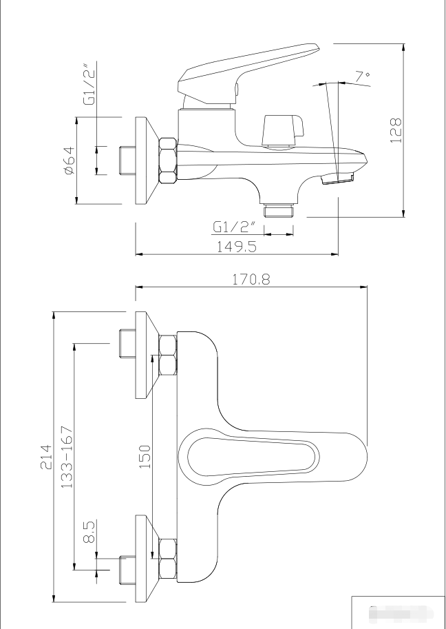 SUNFLOWER Series Best Single Bathtub Shower Faucet