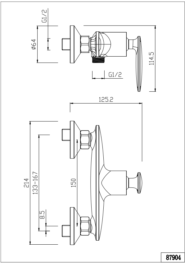 ORCHID Series Single-lever Shower Mixer