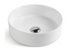 JD-13401 Bathroom Vessel Sink Above Counter Round Bowl White Ceramic 