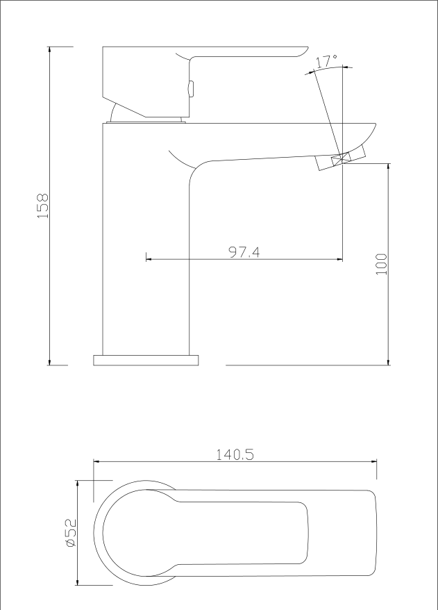 MARIGOLD Series Brushed Gold Bathroom Faucet for Washbin