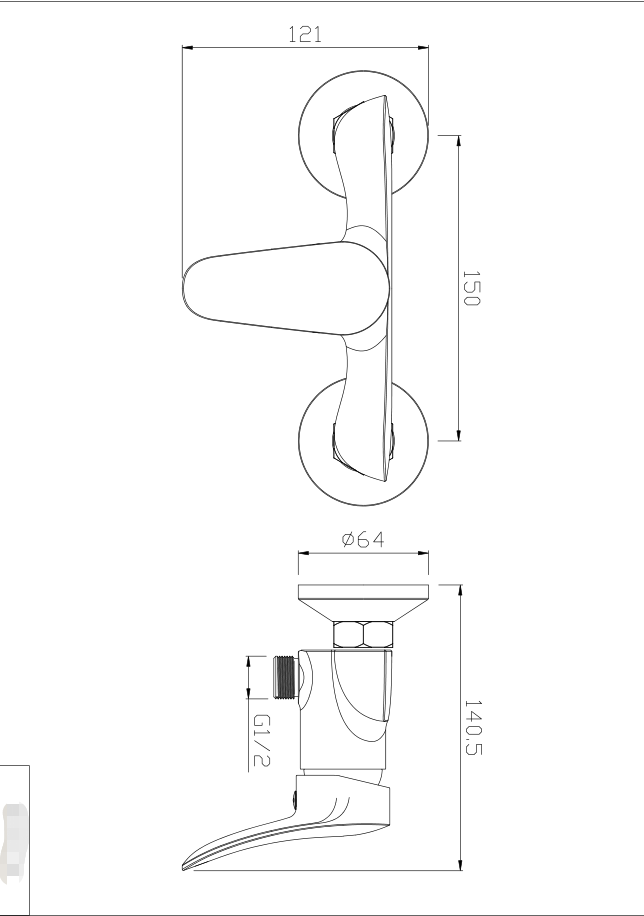 DAHLIA Series Shower Installing Bathroom Faucet