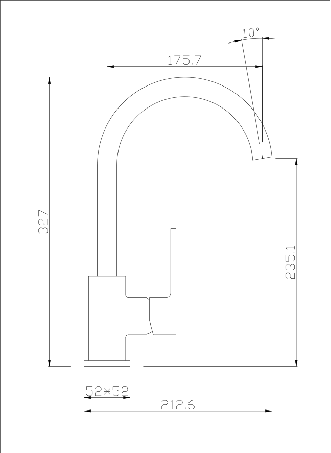 CANNA Series Luxury Gooseneck Kitchen Sink Tap 