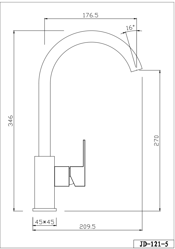 CROCUS Series Single-lever Kitchen Sink Mixer