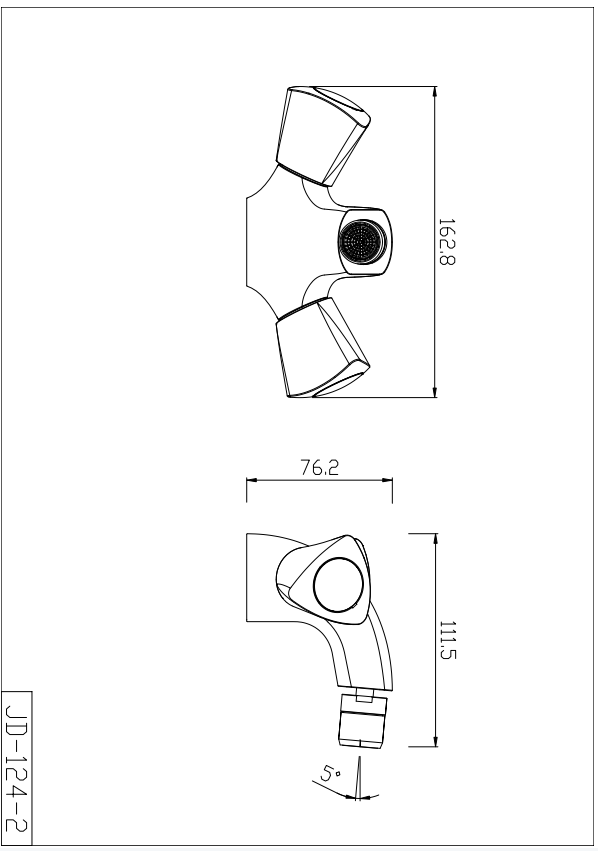 TULIP Series Double-handle Bidet Mixer