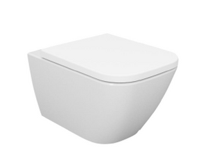 JD-10812 Wall-Hung Toilet with Rimless, Glossy White