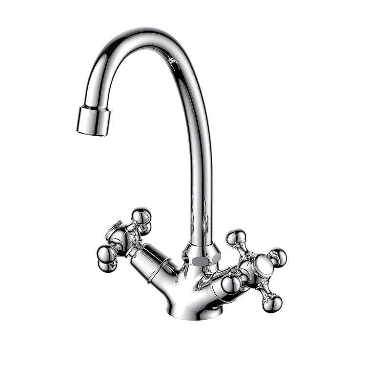 CACTUS Series Double-handle Sink Mixer Cross Handle