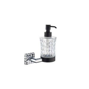 JD-AB7833 Glass Soap Dispenser with Black Pump