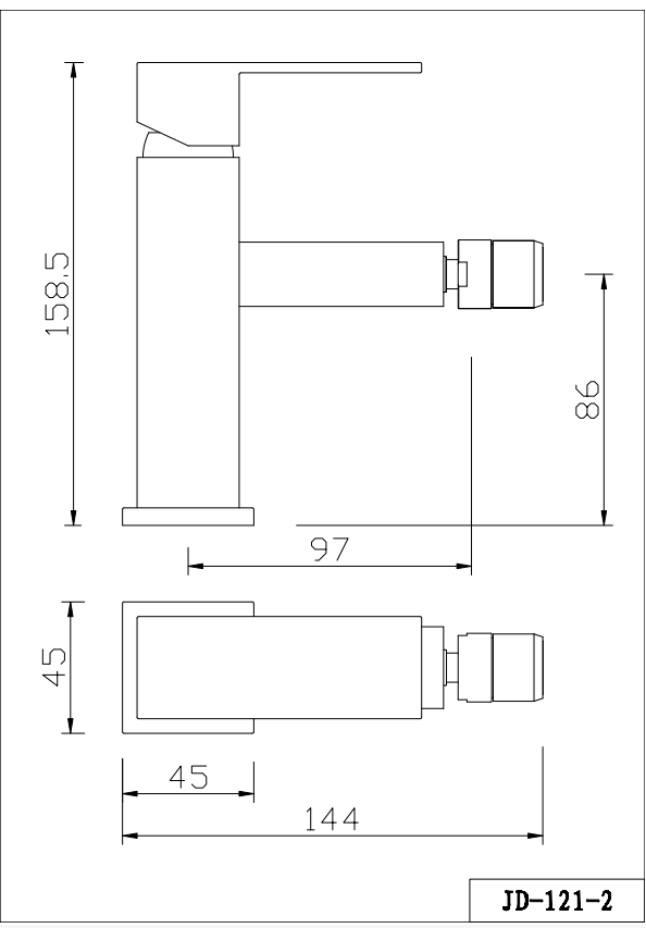 CROCUS Series Single-lever Bidet Mixer