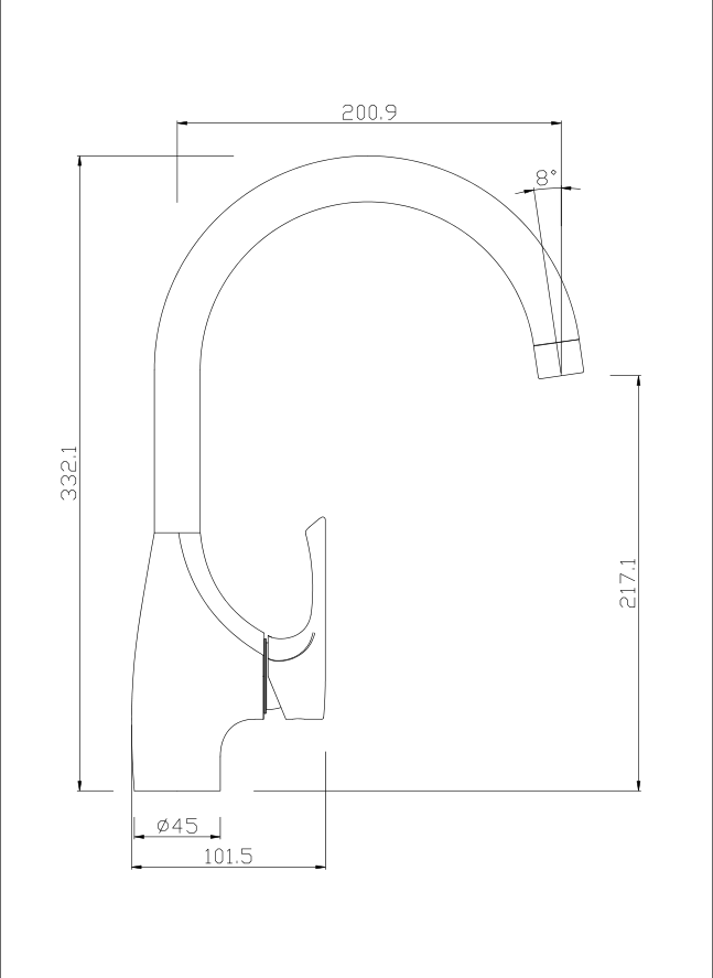 SEAHORSE Series Most Popular Gooseneck Kitchen Faucets