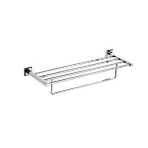 JD-AB9981 White Bathroom Shelf with Towel Bar