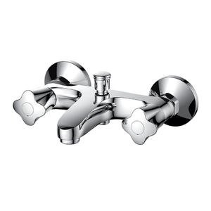 PERIWINKLE Series Wall Mount Double Handle Shower Faucet