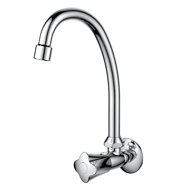 PERIWINKLE Series Polished Brass Cold Water Kitchen Faucets Widespread