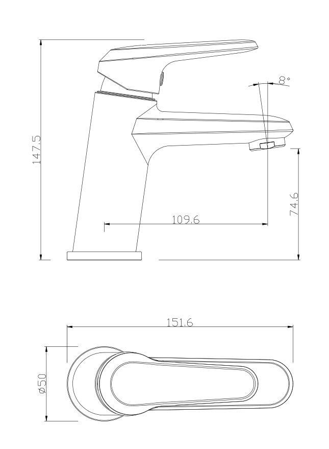 SUNFLOWER Series Single Hole Bathroom Basin Faucet