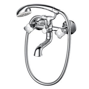 PERIWINKLE Series Wall Mount Waterfall Faucet with Shower Set