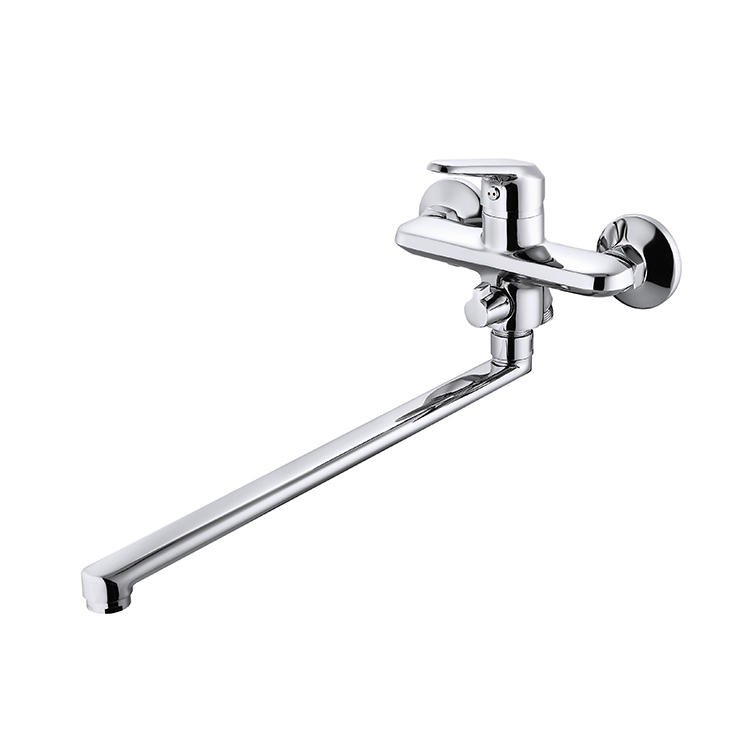 SUNFLOWER Series Bathroom Stainless Steel Bath Faucet with Long Spout