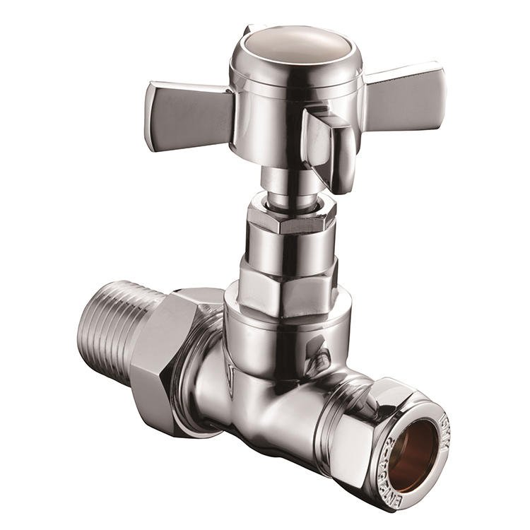 JD-AV304 Wall Mounted One Way Chrome Brass Angle Valve 