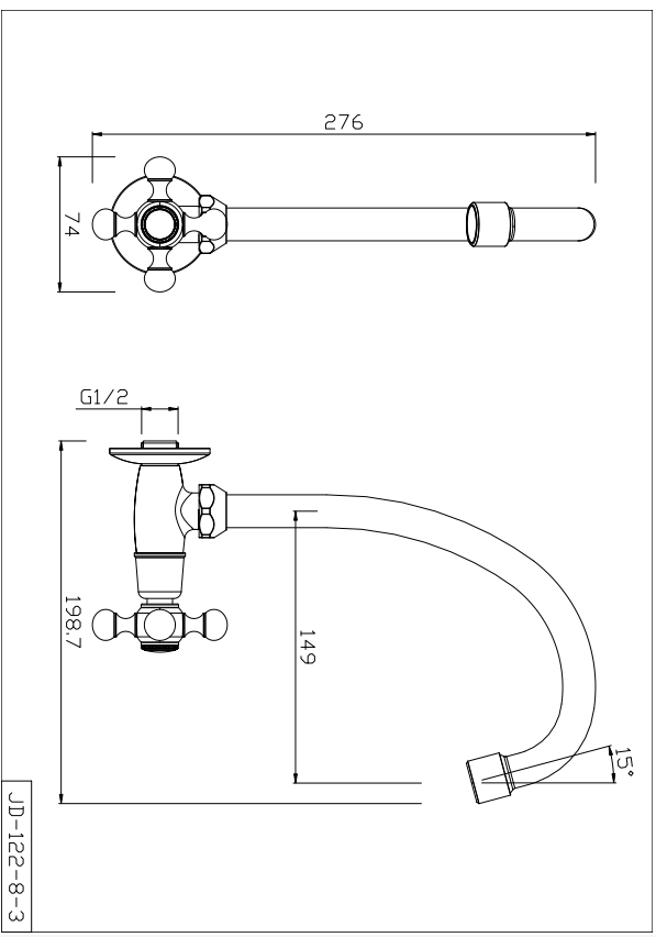 CACTUS Series Single-lever Sink Tap Cold Water