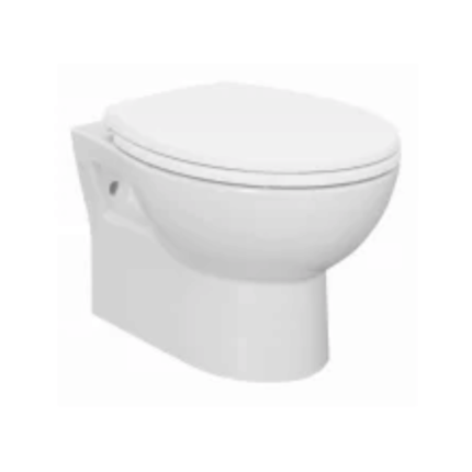JD-10851 Back To Wall Rimless Toilet Bowl, Glossy White
