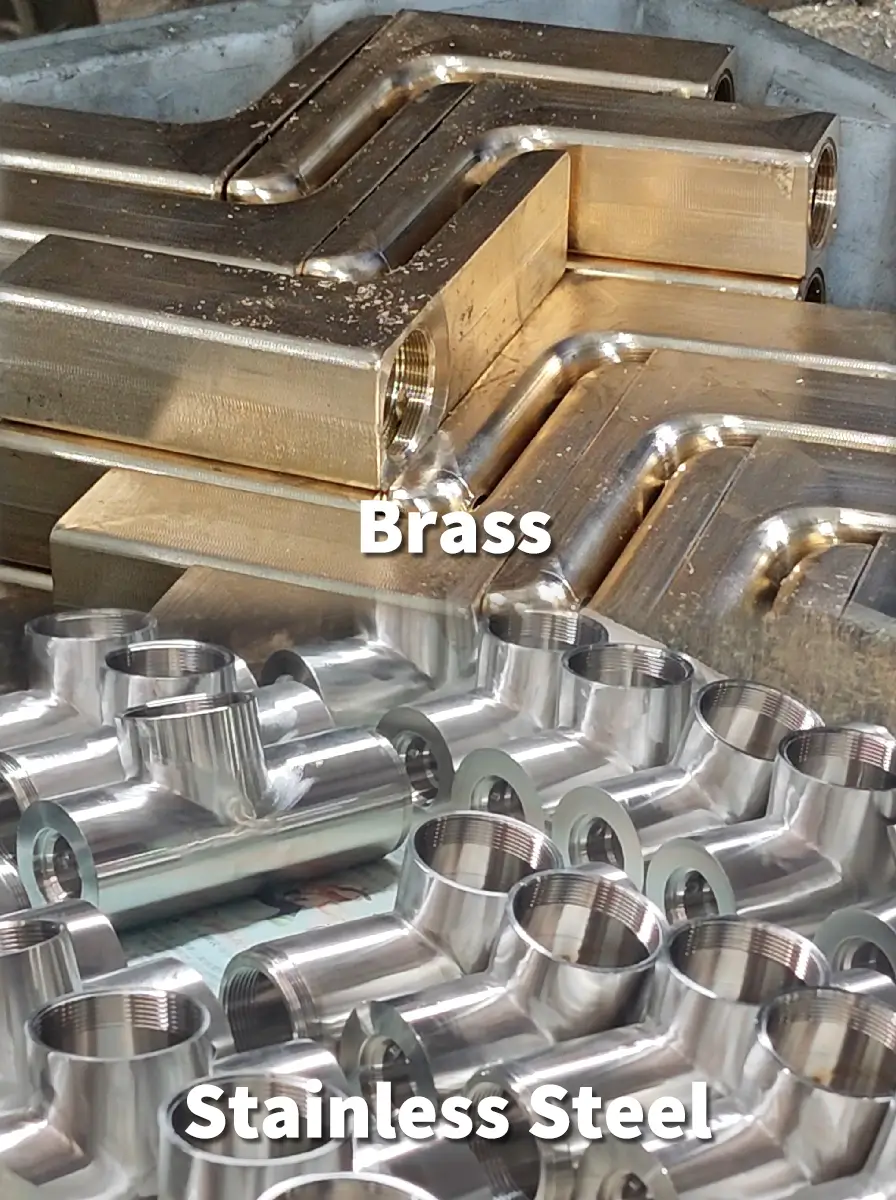 H59 brass and stainless steel faucet body materials